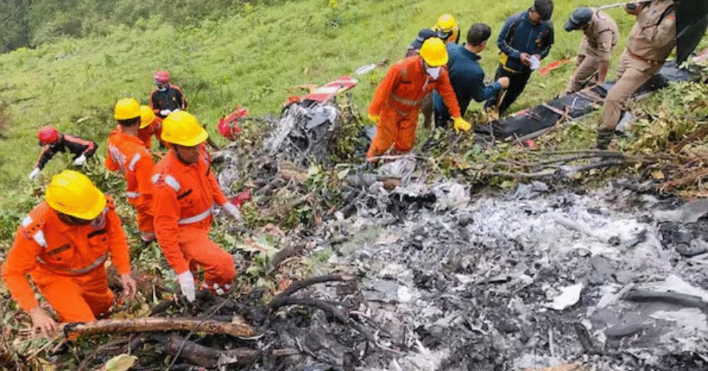 kedarnath uttarakhand helicopter crash killing seven