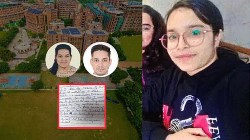 Sharda University BDS student suicide note