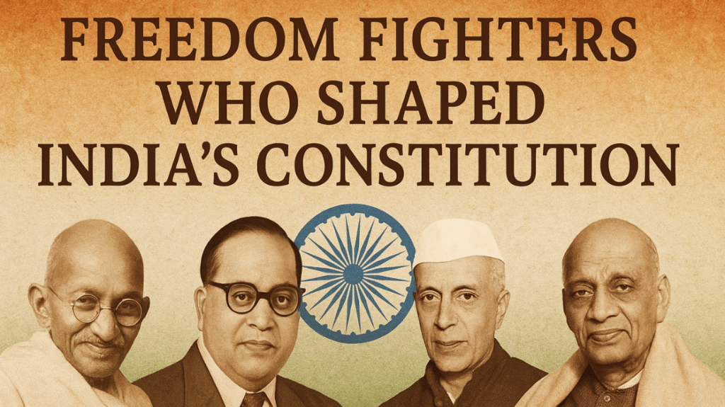 indian constitution makers independence day freedom fighters