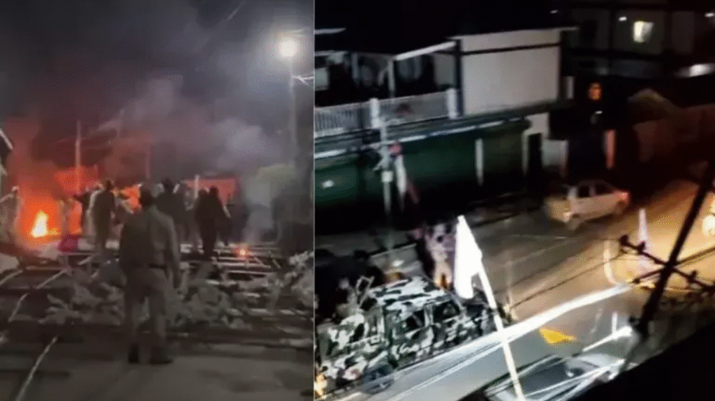 Manipur Churachandpur modi cutouts vandalism arrests protest