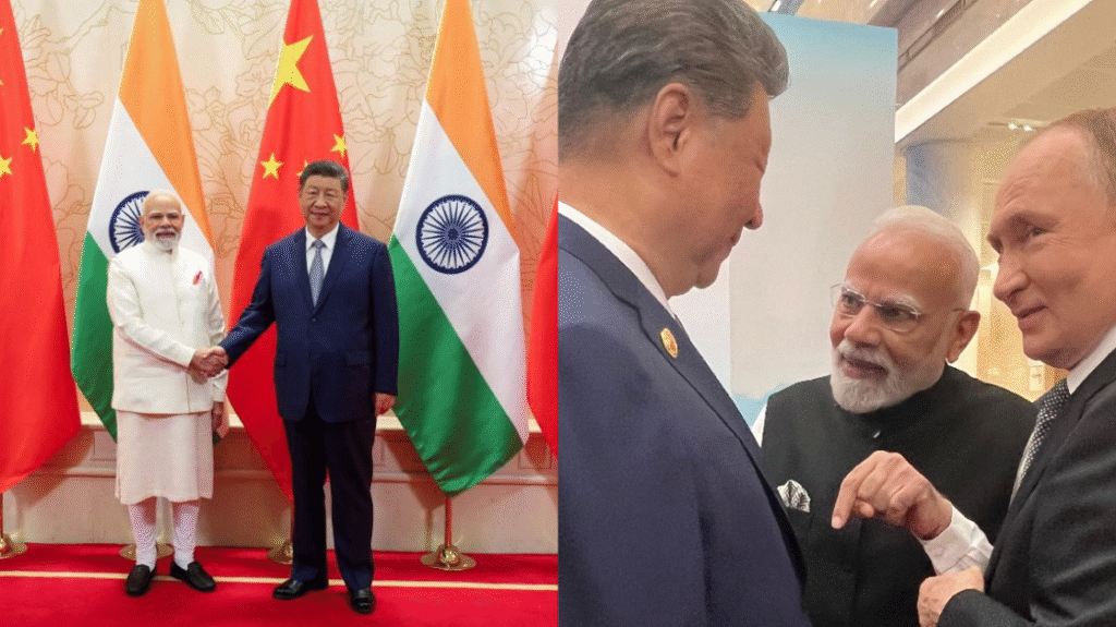 Modi Xi Jinping Putin SCO Summit India China relations 2025