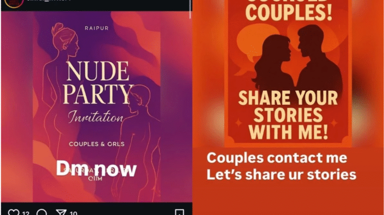 Raipur Chhattisgarh nude party viral poster arrests SS farmhouse